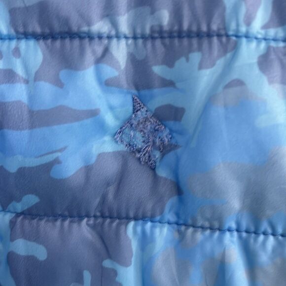 Blue Quilted Puffer Vest STRAIGHT DOWN “cloud vest” $122 nwt new - Picture 11 of 11